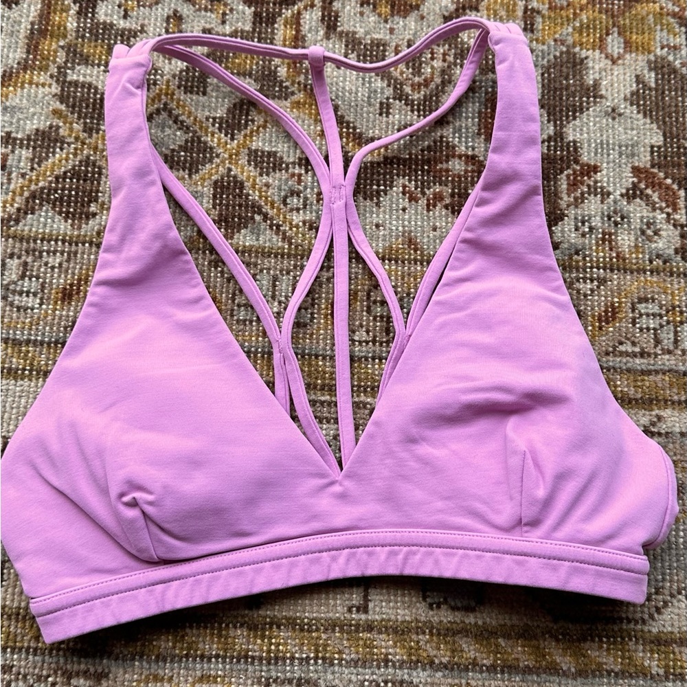 Lululemon Lavender (Candy Pink) Raise the Barre Strappy Bralette size 4